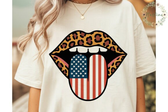 Download Leopard Lips USA Flag Tongue PNG Clipart - Leopard lips Collection