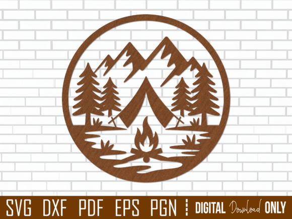 Download Mountain Camping Wall Art Sign SVG - Camping wall art Collection