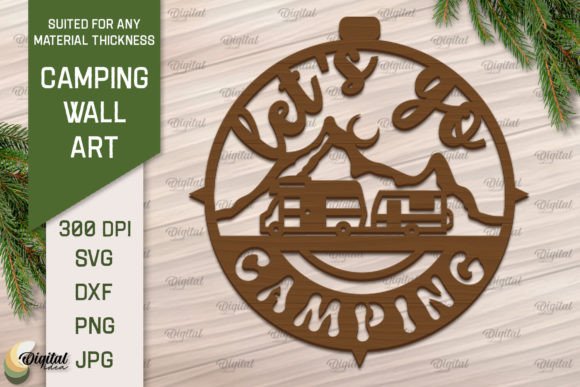 Download Camping Wall Art Laser. Camping Papercut - Camping wall art Collection