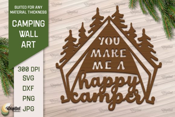 Download Camping Wall Art Laser. Camping Papercut - Camping wall art Collection